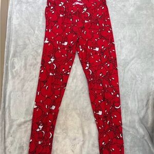 3/$30 Hot Stuff the Little Devil Red Allover Print Pajama Pants L